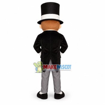 Gentleman Mascot Costume Gentleman Mascot Costume
