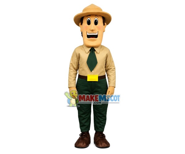 Warden Walker Mascot Costume Warden Walker Mascot Costume