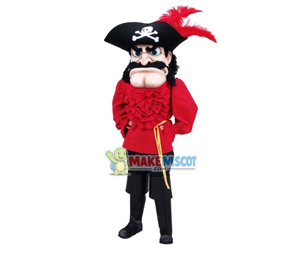 Captain T. Bounty Pirate Mascot Costume Captain T. Bounty Pirate Mascot Costume