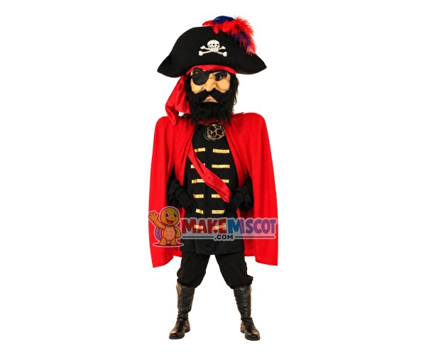 Captain ARRR VA Mascot Costume Captain ARRR VA Mascot Costume