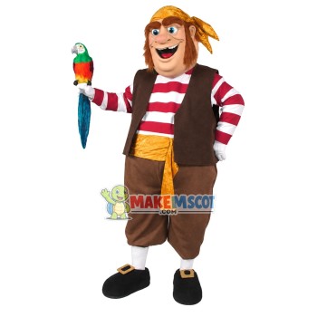 Pirate Chummy Muttonchops Mascot Costume	
