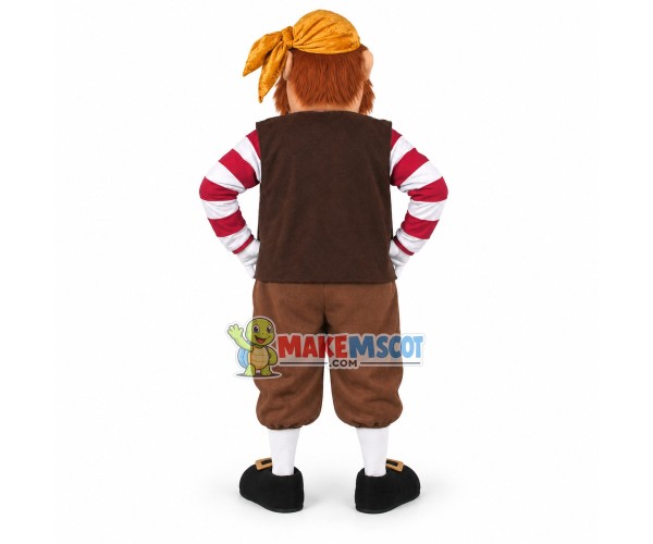 Pirate Chummy Muttonchops Mascot Costume Pirate Chummy Muttonchops Mascot Costume