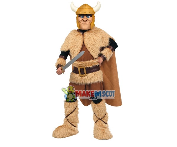 Viking Warrior Mascot Costume Viking Warrior Mascot Costume