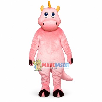 Cute Pink Dinosaur Mascot Costume Cute Pink Dinosaur Mascot Costume