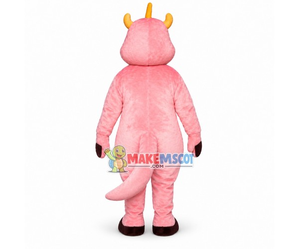Cute Pink Dinosaur Mascot Costume Cute Pink Dinosaur Mascot Costume