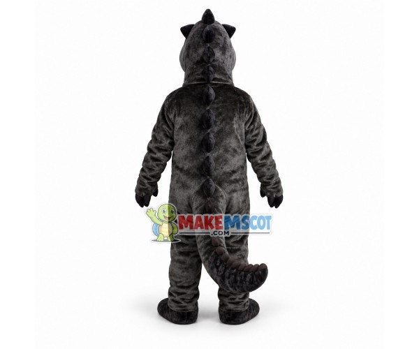 Black Raptor Dinosaur Mascot Costume Black Raptor Dinosaur Mascot Costume