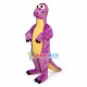 Purple Brontosaurus Dinosaur Mascot Costume	