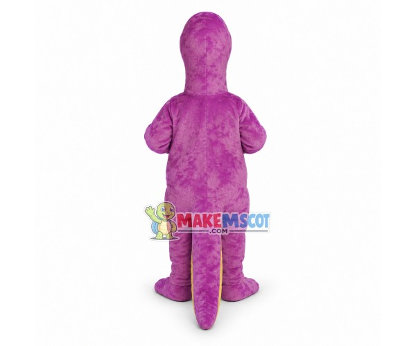 Purple Brontosaurus Dinosaur Mascot Costume	
