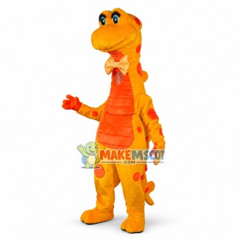 Party Orange  Dinosaur Lightweight Mascot Costume	