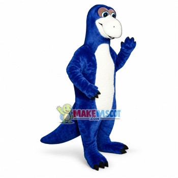 Innocent Blue Dinosaur Mascot Costume Innocent Blue Dinosaur Mascot Costume