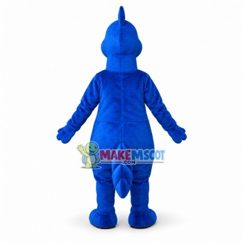Sleepy Blue Dinosaur Mascot Costume Sleepy Blue Dinosaur Mascot Costume