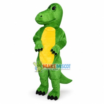 Dinosaur Nerd Mascot Costume Dinosaur Nerd Mascot Costume