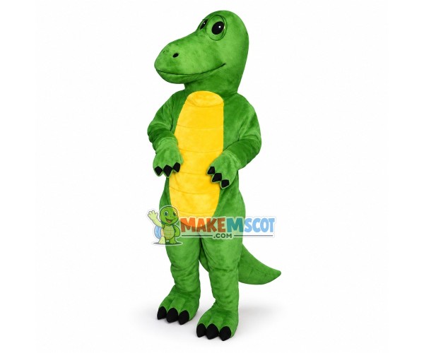 Dinosaur Nerd Mascot Costume 