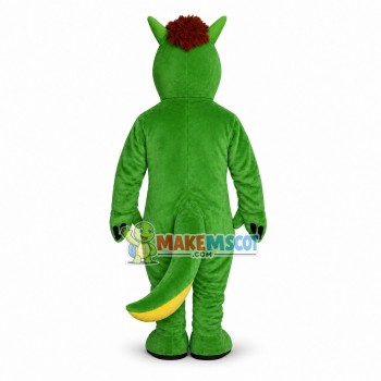 Long Hair Dinosaur Mascot Costume 