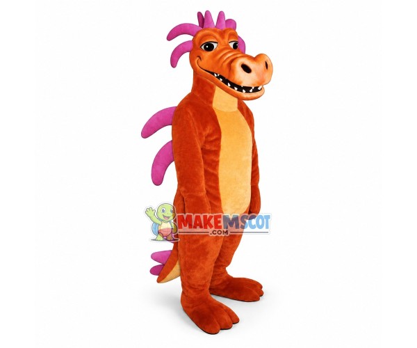 Orange Dragon Lightweight Mascot Costume Orange Dragon Lightweight Mascot Costume