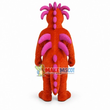 Orange Dragon Lightweight Mascot Costume Orange Dragon Lightweight Mascot Costume