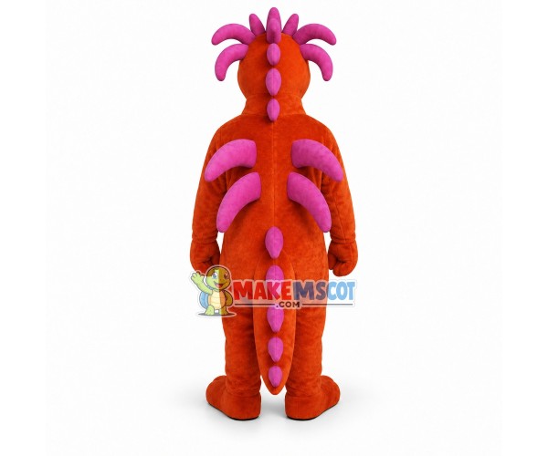 Orange Dragon Lightweight Mascot Costume Orange Dragon Lightweight Mascot Costume