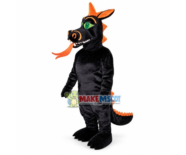 Fire Dragon Mascot Costume Fire Dragon Mascot Costume