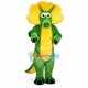 Green Triceratops Mascot Costume Green Triceratops Mascot Costume