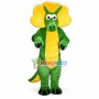 Green Triceratops Mascot Costume 