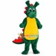 Baby Green Dinosaur Mascot Costume 