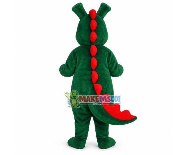 Baby Green Dinosaur Mascot Costume 