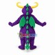 Long Horned Purple Dragon Mascot Costume Long Horned Purple Dragon Mascot Costume