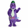 Gentleman Purple Dragon Mascot Costume 