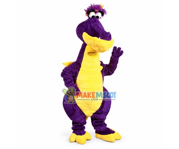 Muppet Purple Dragon Mascot Costume 