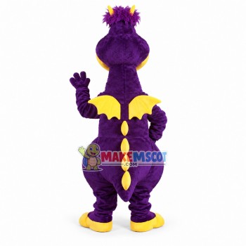 Muppet Purple Dragon Mascot Costume Muppet Purple Dragon Mascot Costume