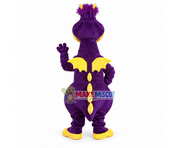 Muppet Purple Dragon Mascot Costume 