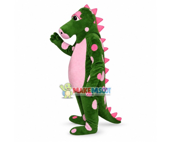 Green Whimsical Dragon Mascot Costume 