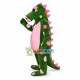Green Whimsical Dragon Mascot Costume Green Whimsical Dragon Mascot Costume