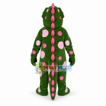 Green Whimsical Dragon Mascot Costume Green Whimsical Dragon Mascot Costume