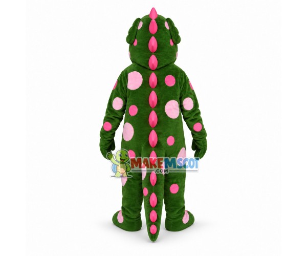Green Whimsical Dragon Mascot Costume Green Whimsical Dragon Mascot Costume