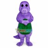 Wise Barney the Purple Dinosaur Mascot Adult Costume 