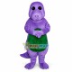 Wise Barney the Purple Dinosaur Mascot Adult Costume Wise Barney the Purple Dinosaur Mascot Adult Costume