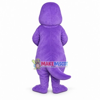 Wise Barney the Purple Dinosaur Mascot Adult Costume Wise Barney the Purple Dinosaur Mascot Adult Costume
