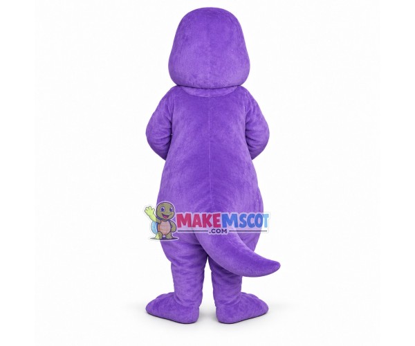 Wise Barney the Purple Dinosaur Mascot Adult Costume Wise Barney the Purple Dinosaur Mascot Adult Costume