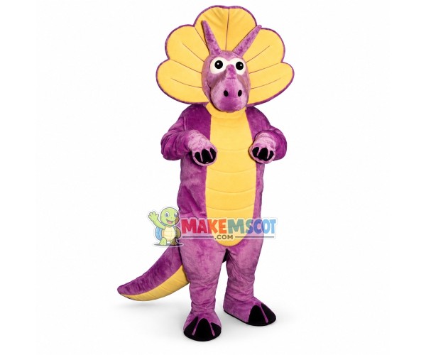 Innocent Purple Triceratops Mascot Costume 