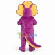 Innocent Purple Triceratops Mascot Costume Innocent Purple Triceratops Mascot Costume