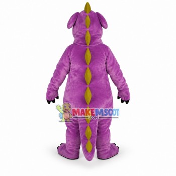 Purple Whimsical Dragon Mascot Costume Purple Whimsical Dragon Mascot Costume