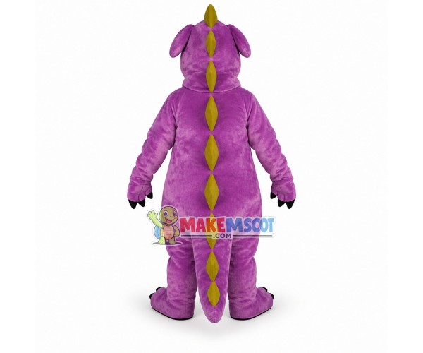 Purple Whimsical Dragon Mascot Costume Purple Whimsical Dragon Mascot Costume