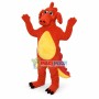 Orange Whimsical Dragon Mascot Costume 