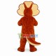 Orange Triceratops Mascot Costume Orange Triceratops Mascot Costume