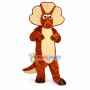 Orange Triceratops Mascot Costume 