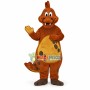 Baby Orange Dinosaur Mascot Costume 