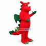 Cartoon Red Dragon Mascot Costume 