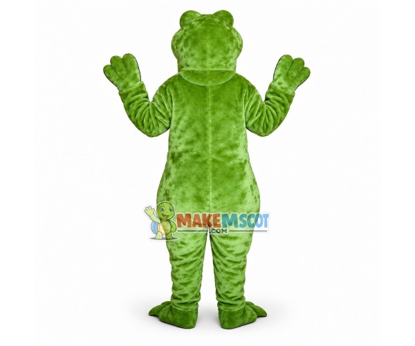 Optimistic Frog Mascot Costume Optimistic Frog Mascot Costume