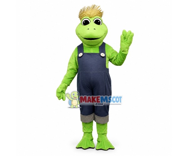 Farmer Frog Mascot Costume Farmer Frog Mascot Costume